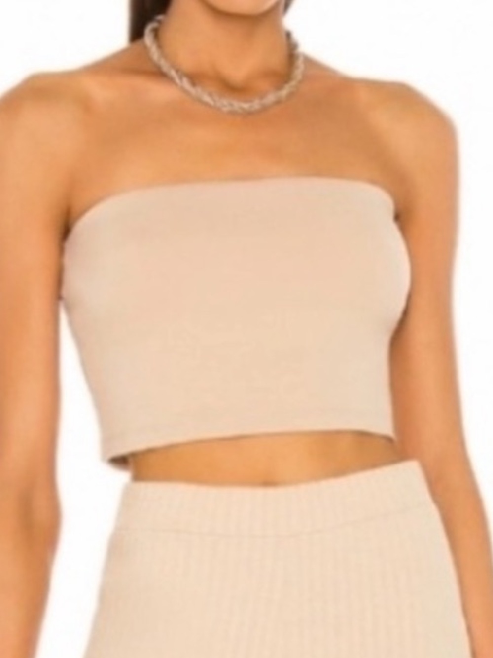 Susana Monaco Strapless Tube Top Cropped Large